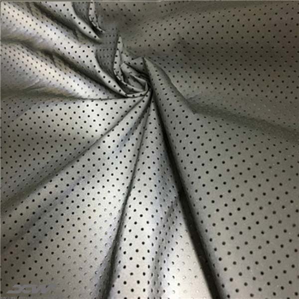 Perforated reflective fabric, reflective fabric